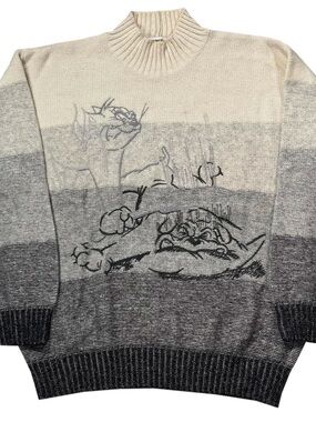 Vintage Iceberg Tom & Jerry Striped Sweater (Size L)
